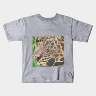 Leopard Portrait Kids T-Shirt